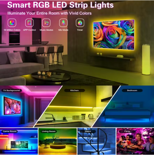 RGB LED Strip - Create a Colorful Atmosphere at Home🌈